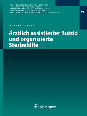 cover image of Ärztlich assistierter Suizid und organisierte Sterbehilfe